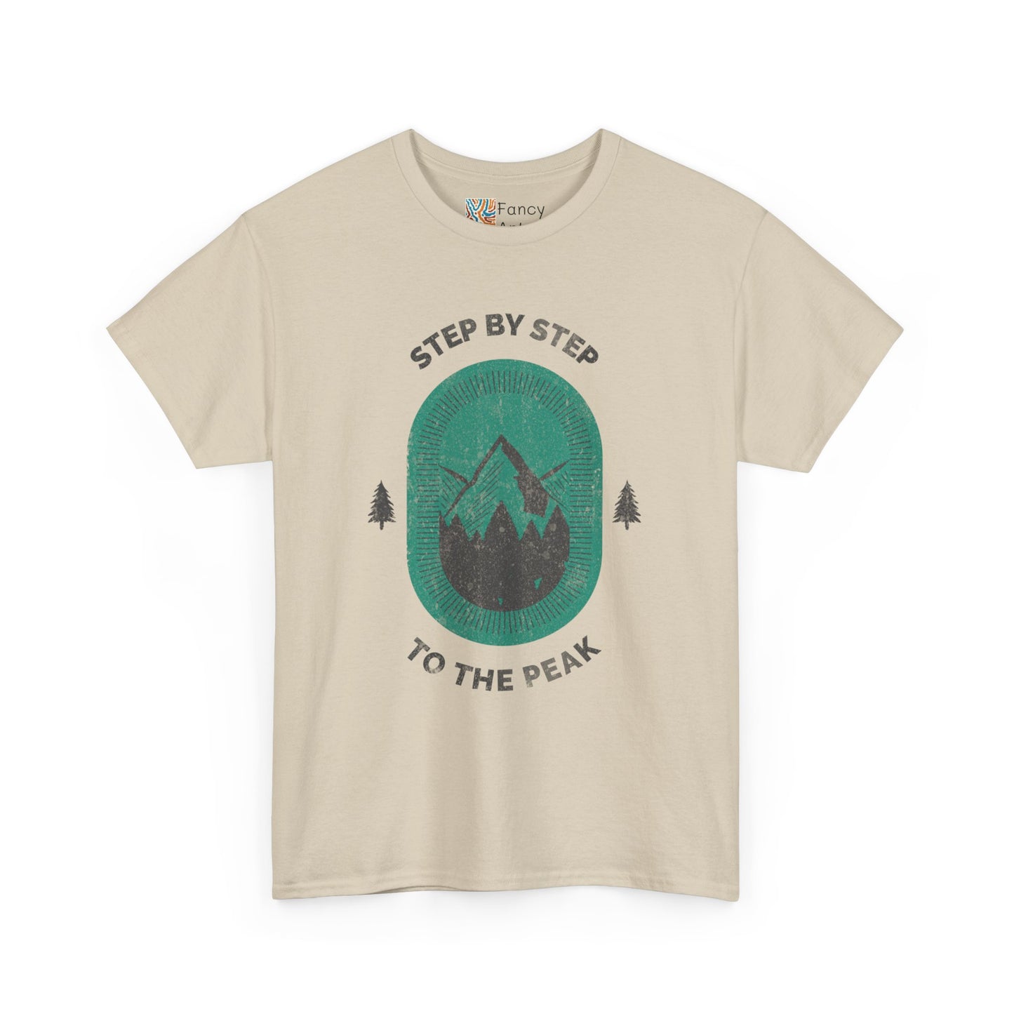 Step by Step to the Peak Mountain Travel Tee