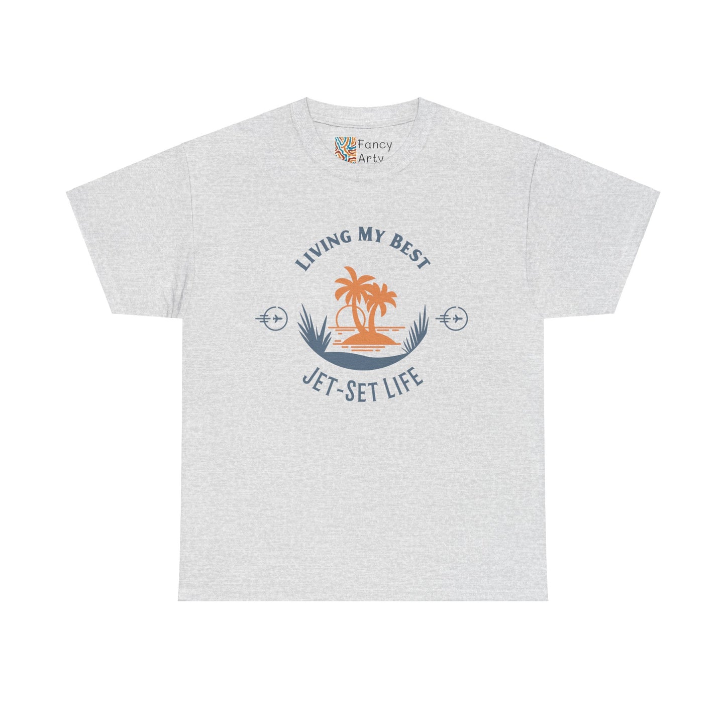 Jet-Set Life Unisex Tee - Living My Best, Great Travel Gift for Men and Women