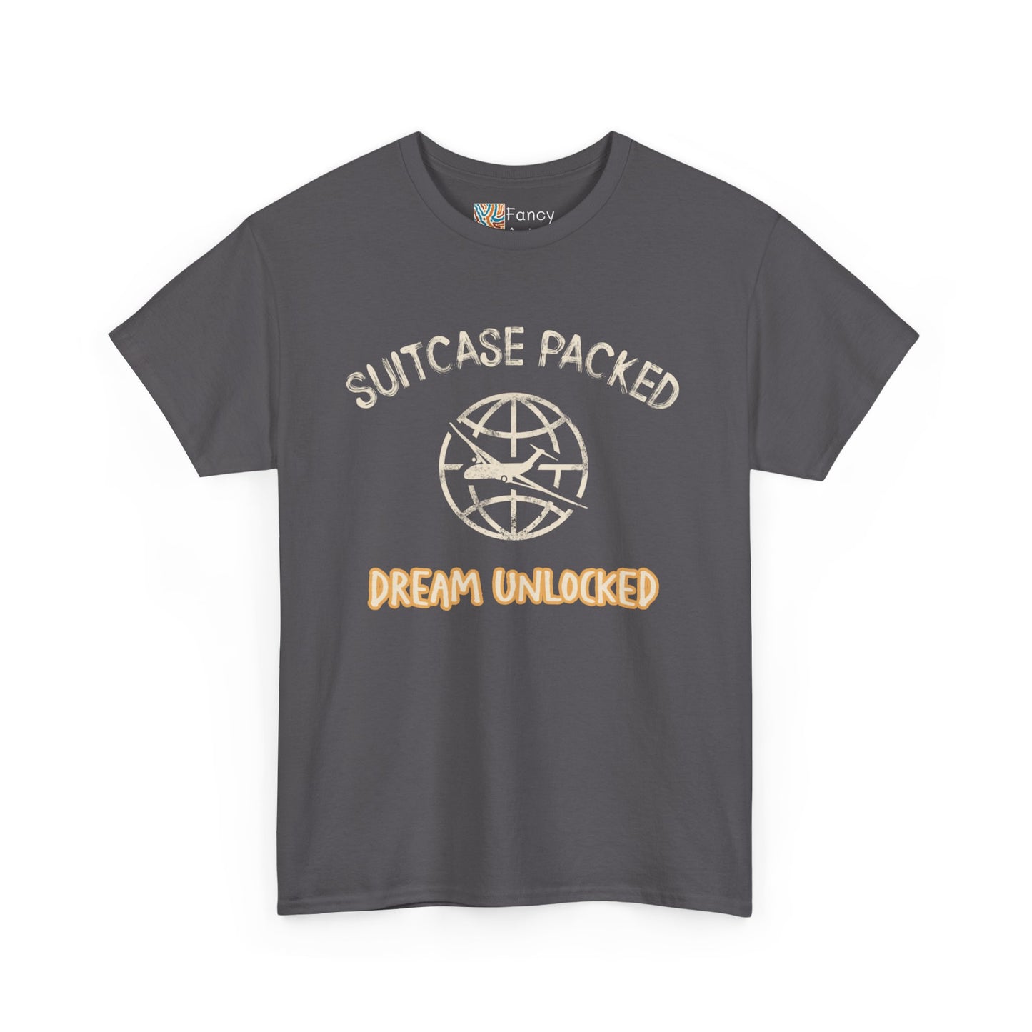 Suitcase Packed Dreams Unlocked World Travel Tee