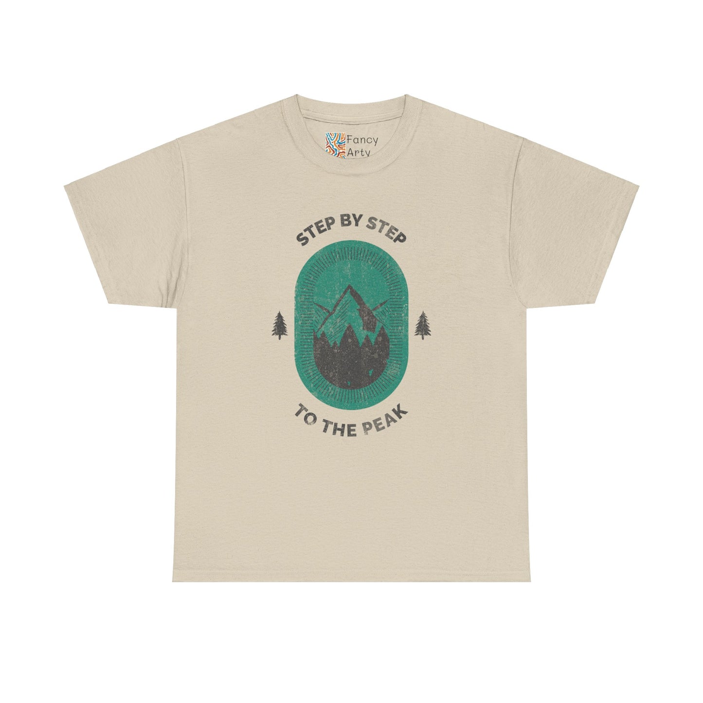 Step by Step to the Peak Mountain Travel Tee