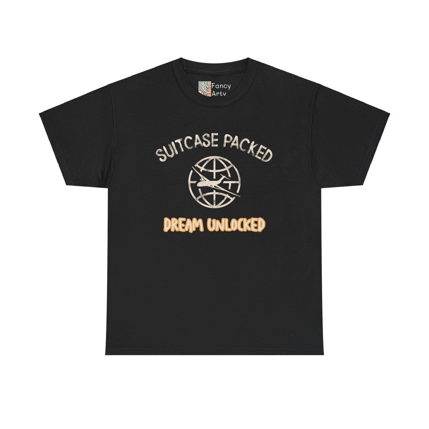 Suitcase Packed Dreams Unlocked World Travel Tee