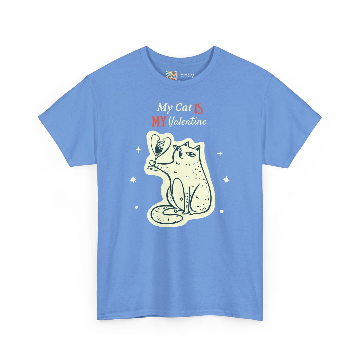 Cat Lover Tee - My Cat is My Valentine Design