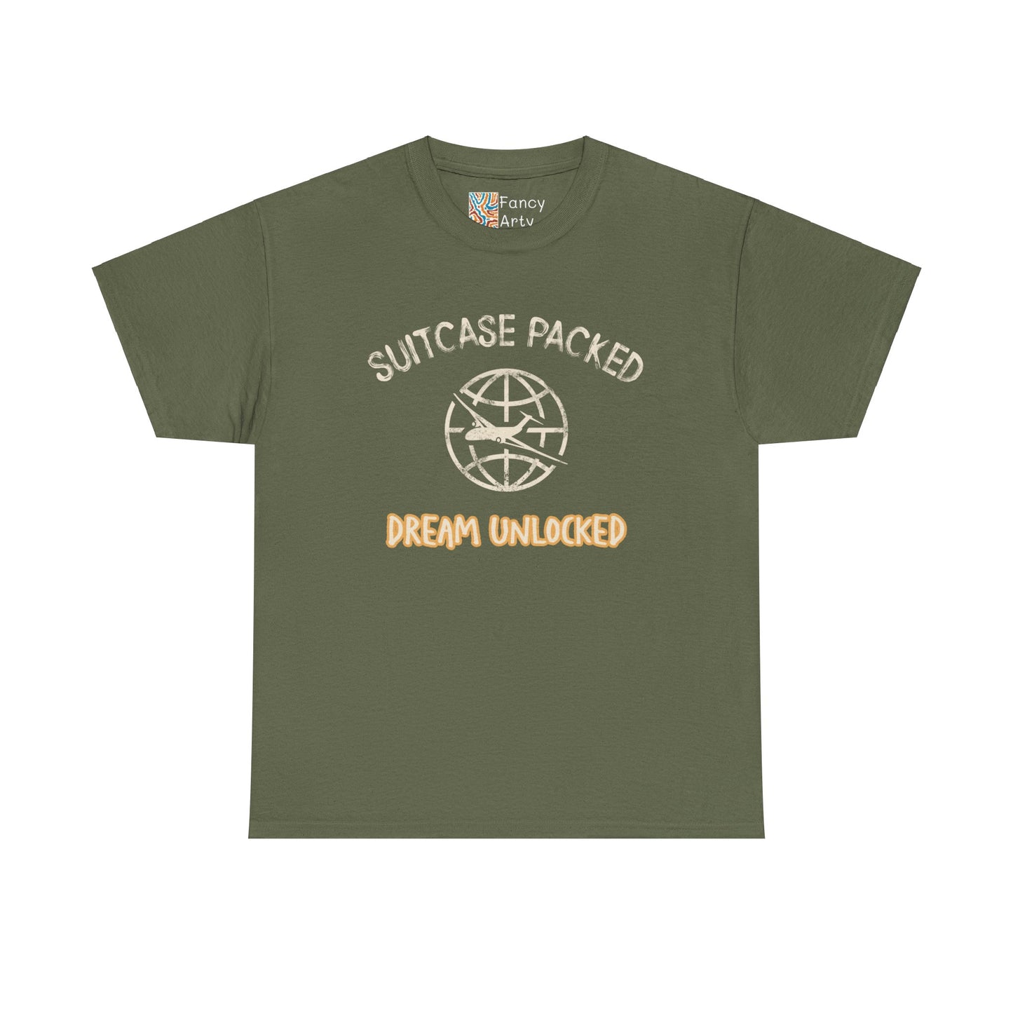 Suitcase Packed Dreams Unlocked World Travel Tee
