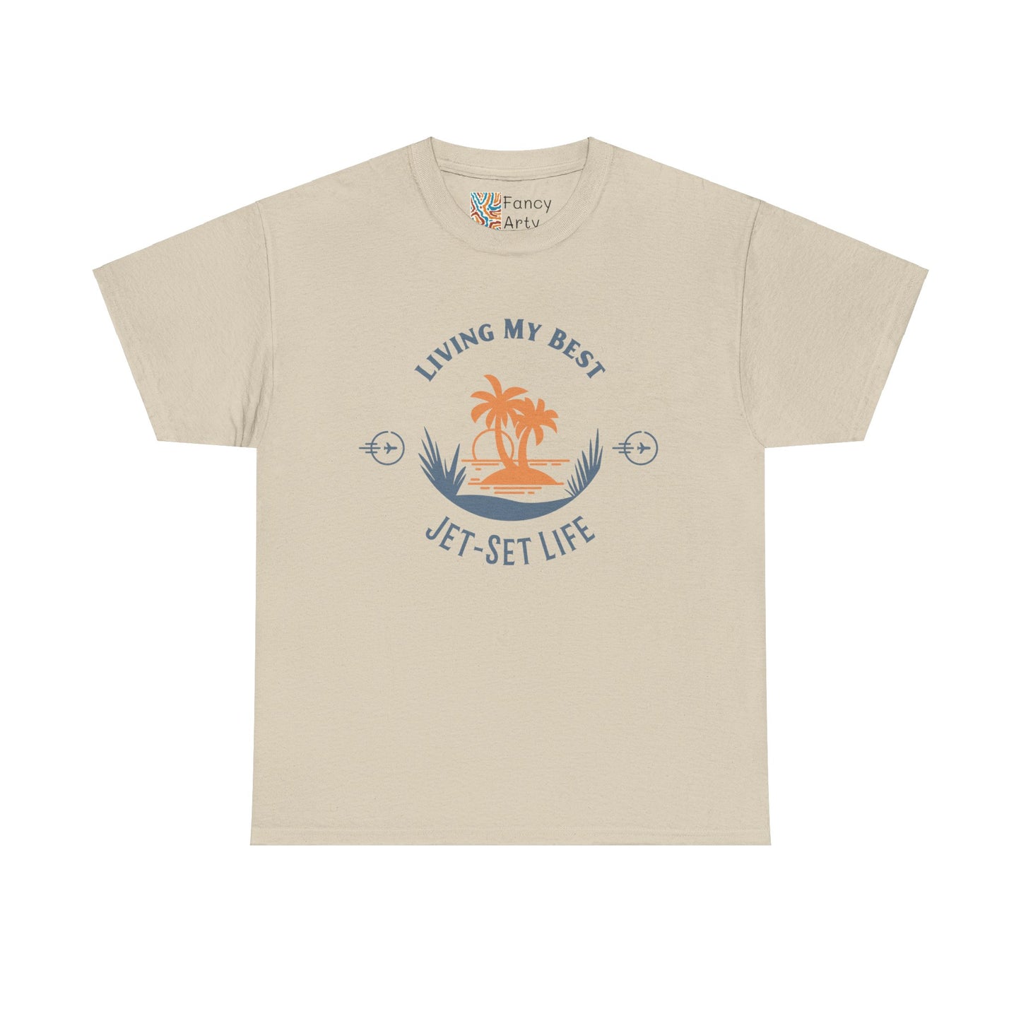 Jet-Set Life Unisex Tee - Living My Best, Great Travel Gift for Men and Women