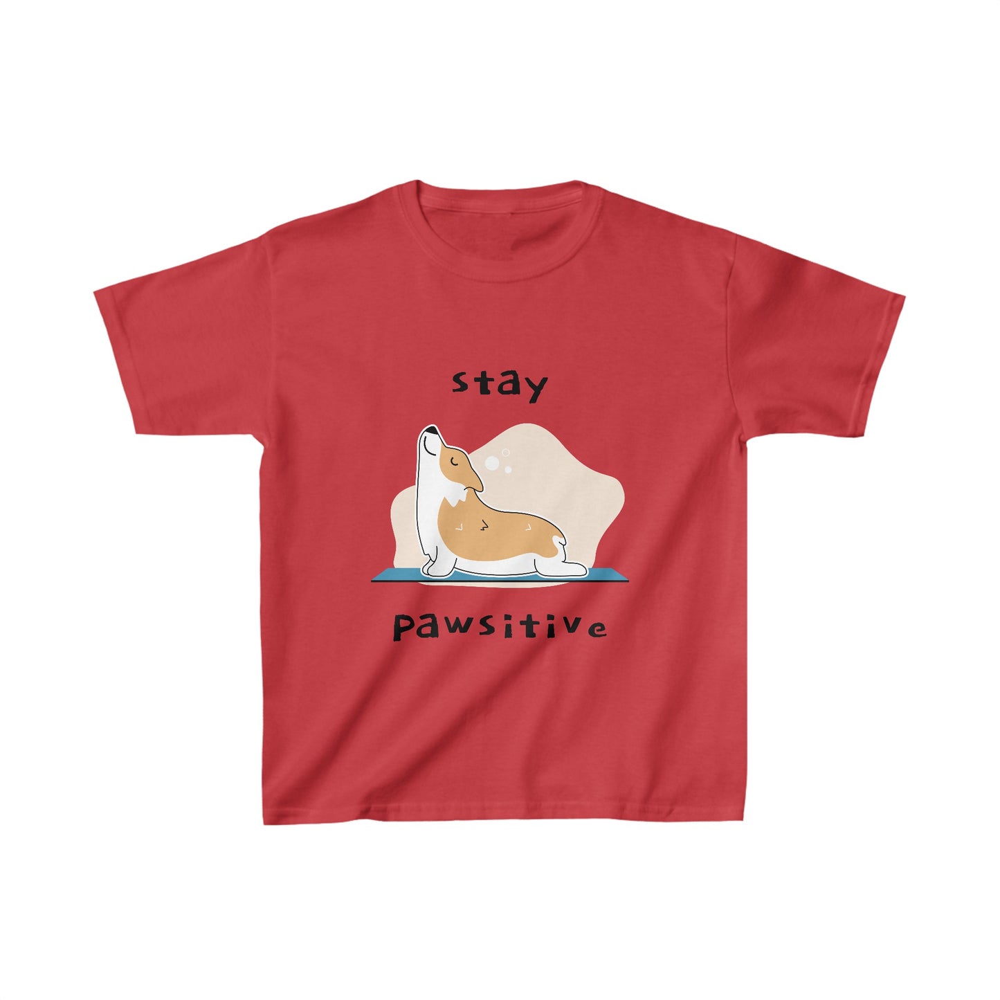 Stay Pawsitive Kids Tee