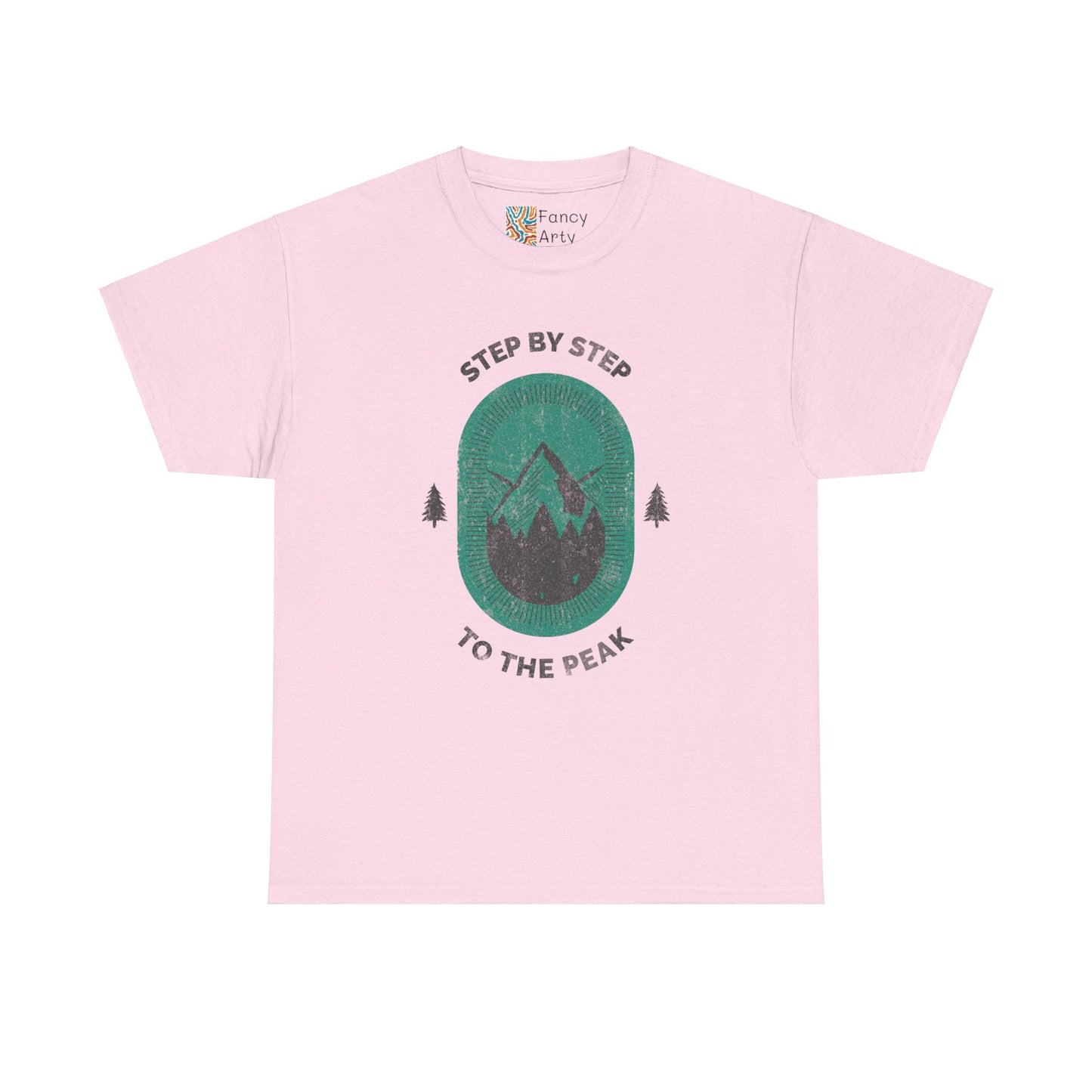 Step by Step to the Peak Mountain Travel Tee