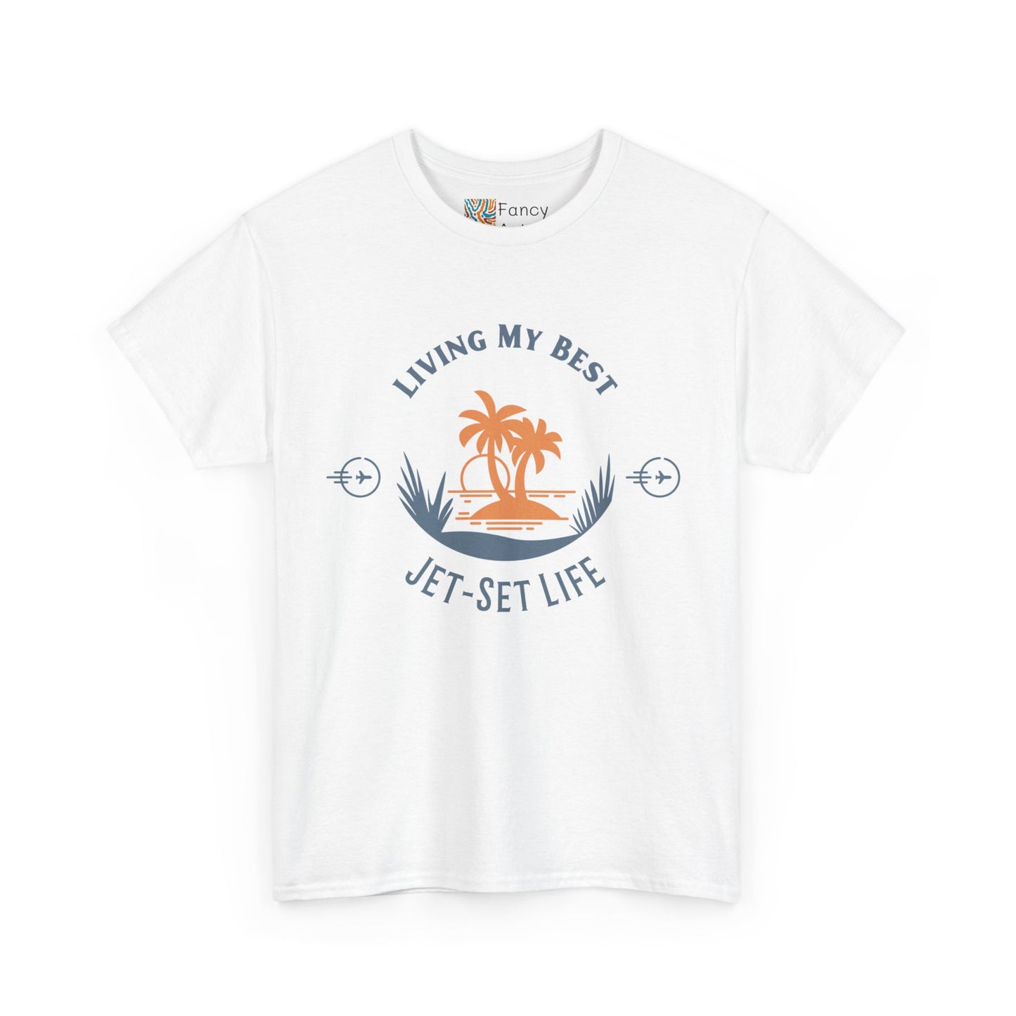 Jet-Set Life Unisex Tee - Living My Best, Great Travel Gift for Men and Women