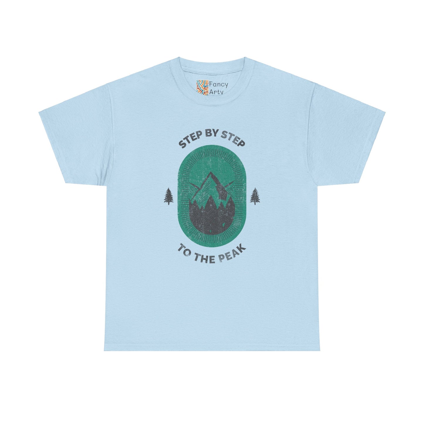 Step by Step to the Peak Mountain Travel Tee