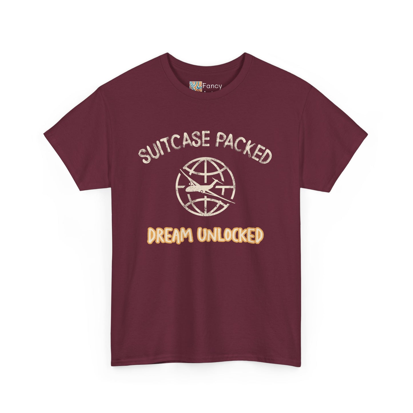 Suitcase Packed Dreams Unlocked World Travel Tee