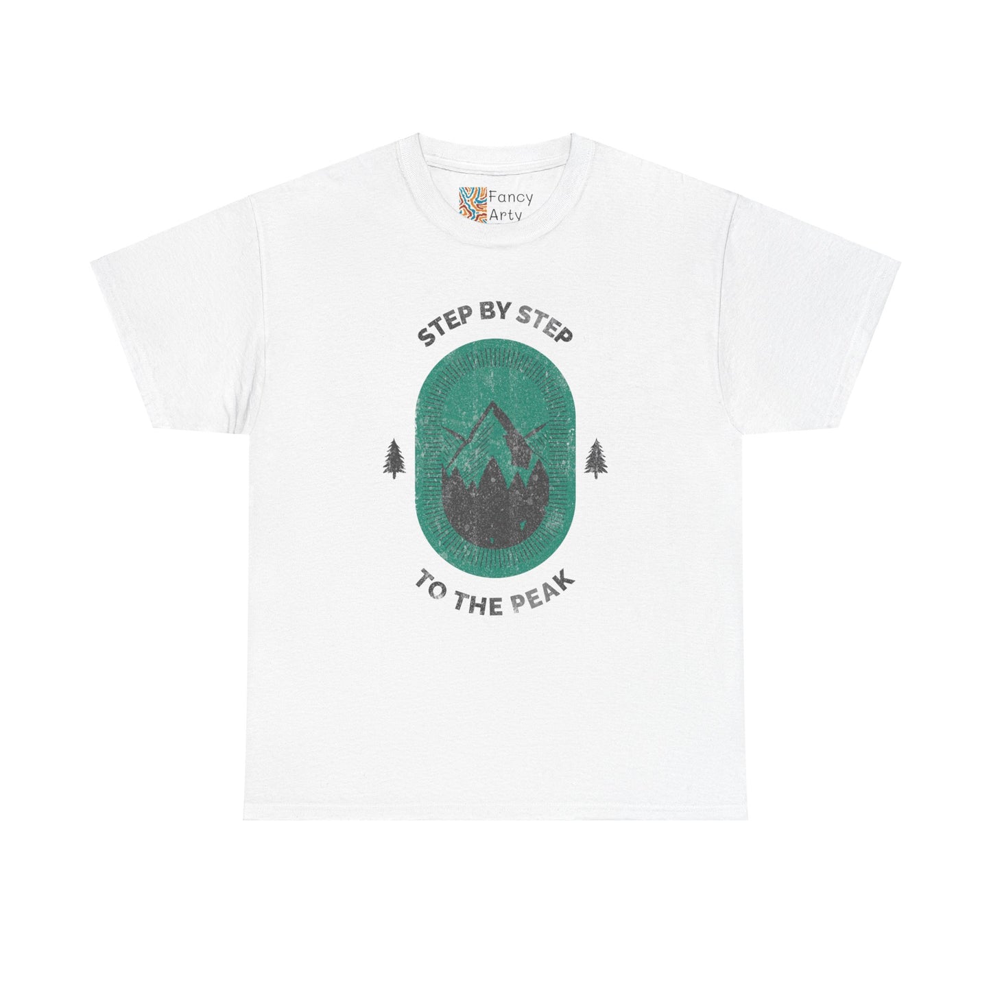 Step by Step to the Peak Mountain Travel Tee