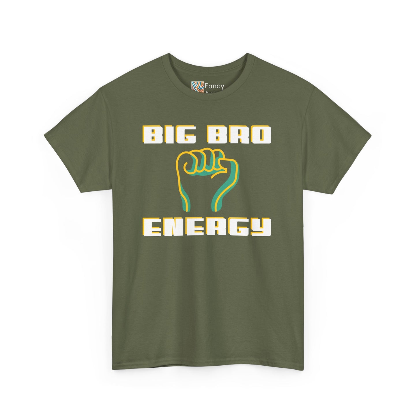 Big Bro Energy T-Shirt - Heavy Cotton Tee Gift for Brothers