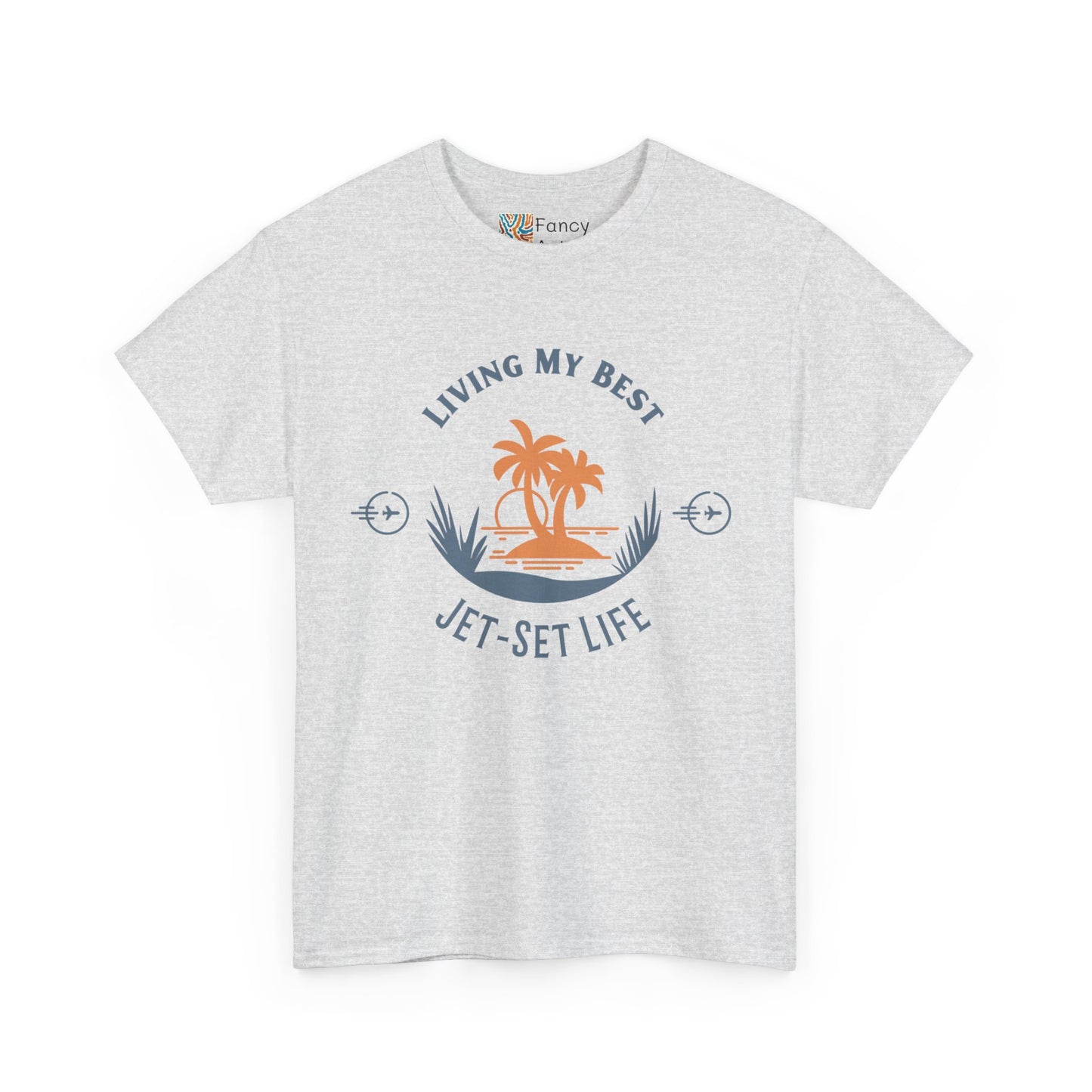 Jet-Set Life Unisex Tee - Living My Best, Great Travel Gift for Men and Women