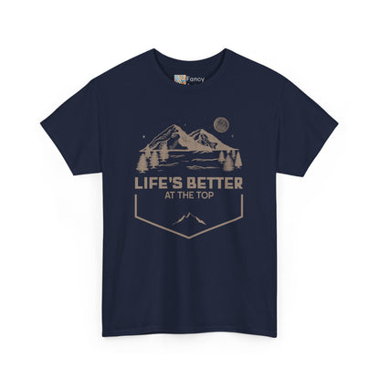 Mountain Travel Life's Better at the Top Unisex Tee