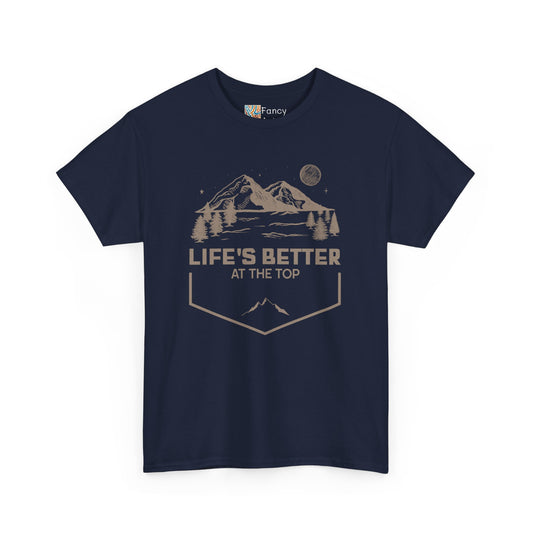 Mountain Travel Life's Better at the Top Unisex Tee