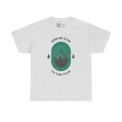Step by Step to the Peak Mountain Travel Tee