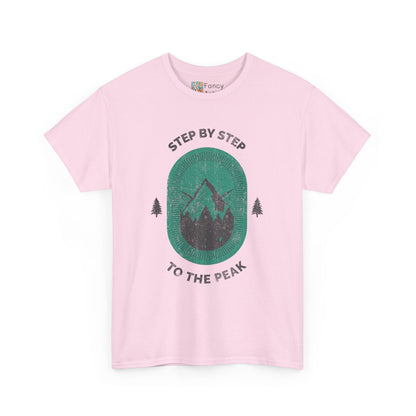 Step by Step to the Peak Mountain Travel Tee