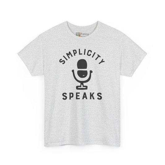 Simplicity Speaks Minimalist Lifestyle Tee