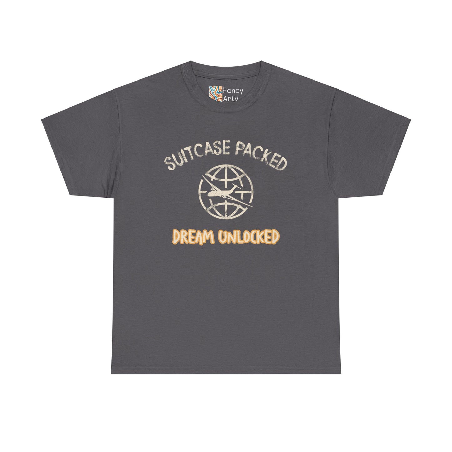Suitcase Packed Dreams Unlocked World Travel Tee