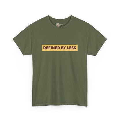 Defined by Less Unisex Cotton Tee - Minimalist Lifestyle Gift