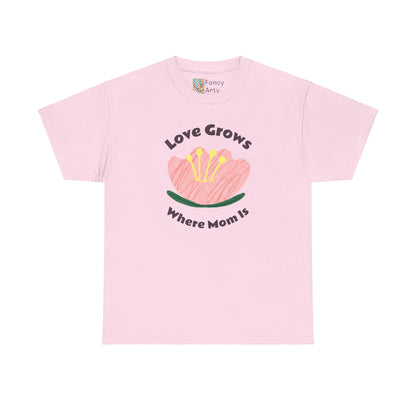 Love Grows Where Mom Is Unisex Tee