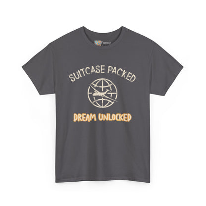 Suitcase Packed Dreams Unlocked World Travel Tee
