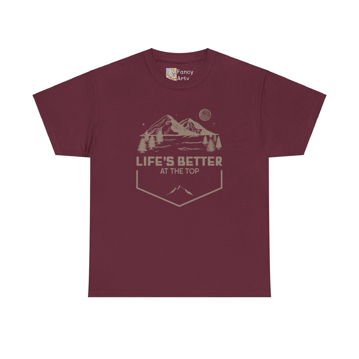 Mountain Travel Life's Better at the Top Unisex Tee
