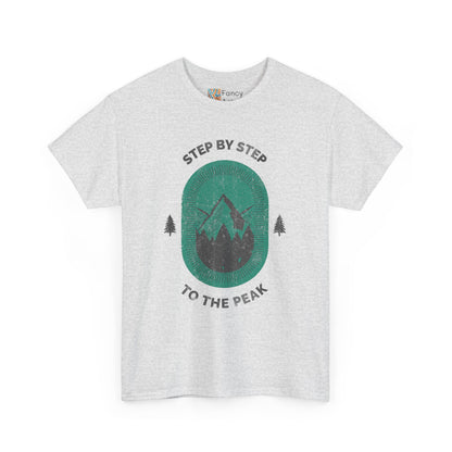 Step by Step to the Peak Mountain Travel Tee