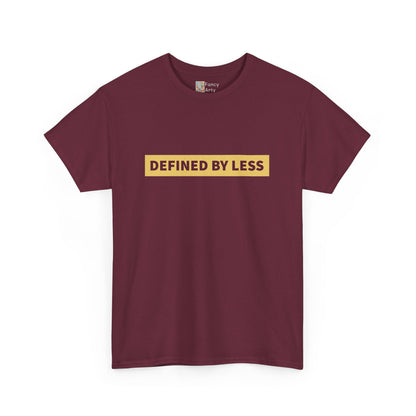 Defined by Less Unisex Cotton Tee - Minimalist Lifestyle Gift