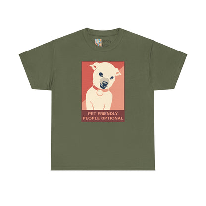 Pet Friendly People Optional Unisex Tee