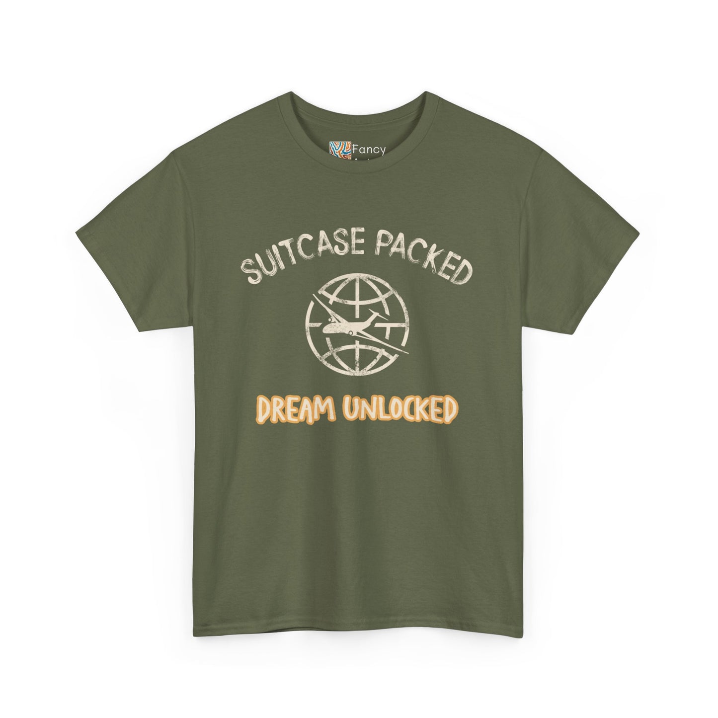 Suitcase Packed Dreams Unlocked World Travel Tee