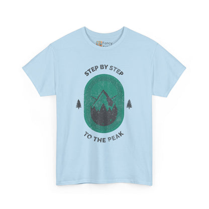 Step by Step to the Peak Mountain Travel Tee