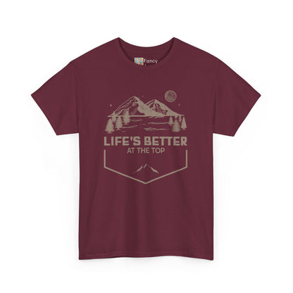 Mountain Travel Life's Better at the Top Unisex Tee
