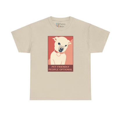 Pet Friendly People Optional Unisex Tee
