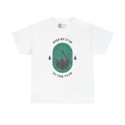 Step by Step to the Peak Mountain Travel Tee