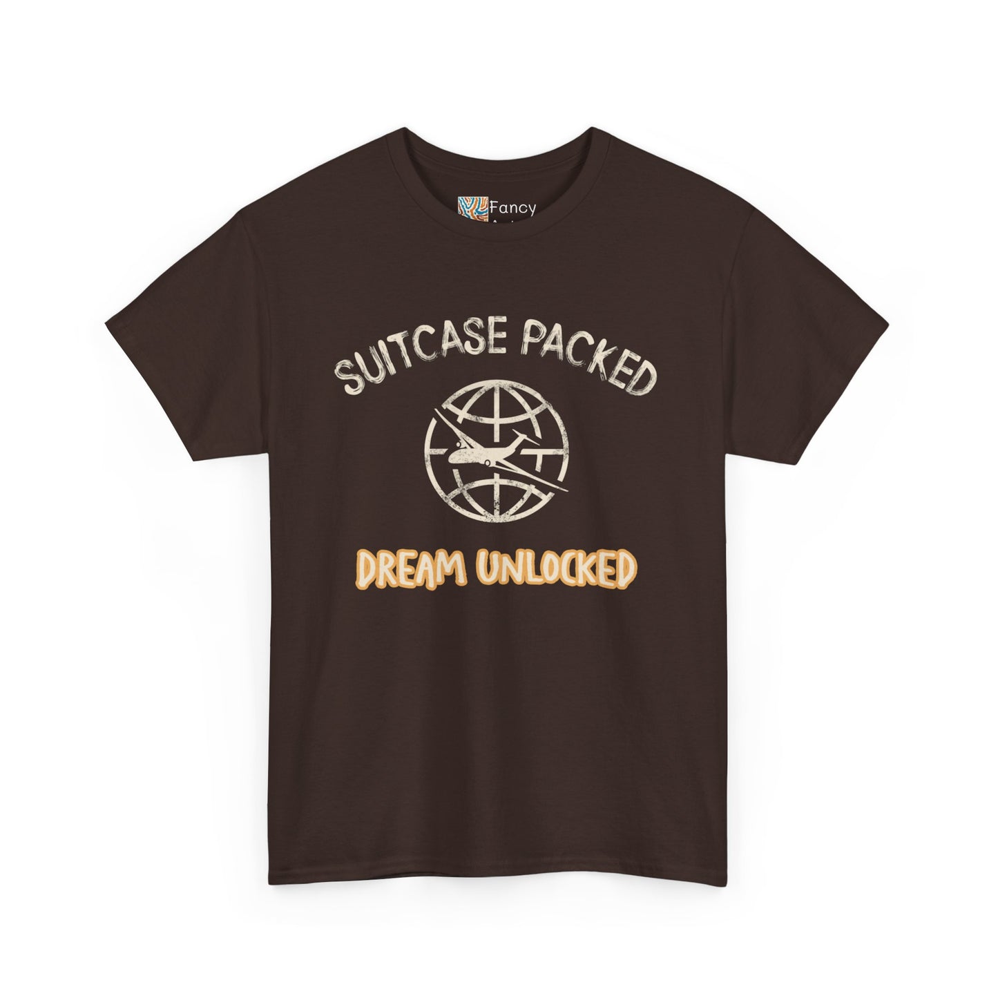 Suitcase Packed Dreams Unlocked World Travel Tee