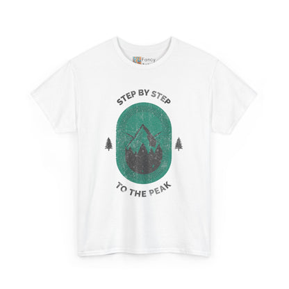 Step by Step to the Peak Mountain Travel Tee